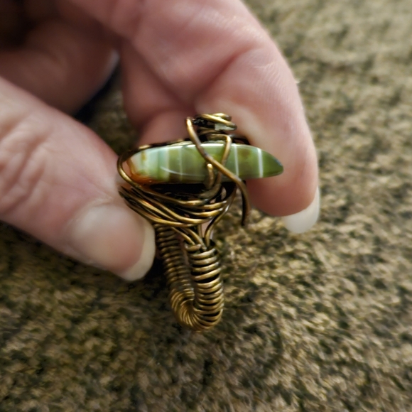 Handmade agate ring - Picture 5 of 6